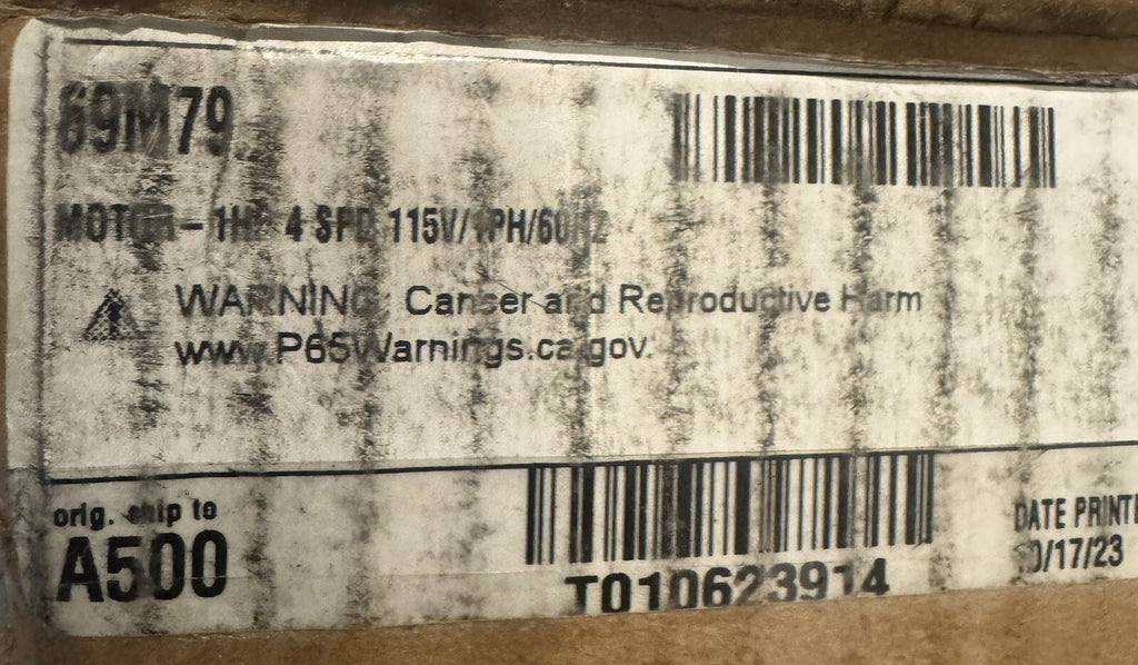 69M79 Motor 1HP 115V 1PH RPM 1075/4SPD K55HXLDY-9962 NEW IN BOX! FREE SHIPPING!