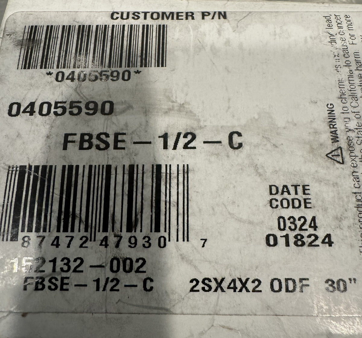 Hussman 0405590 Expansion Valve FBSE-1/2-C NEW IN BOX! FREE SHIPPING!
