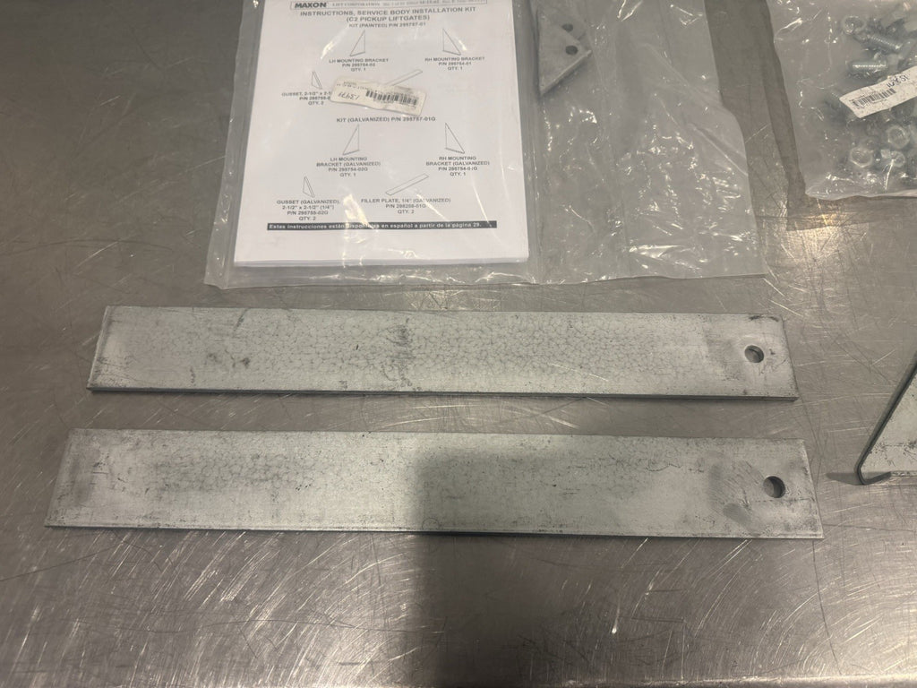 Maxon Liftgate 29757-01G Service Body Install Kit Galvanized NEW IN BOX!