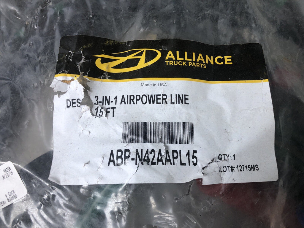 Alliance ABP-N42AAPL15 3-1 Airpower Line 15’ ABP-N42A-APL15 NEW!! FREE SHIPPING!