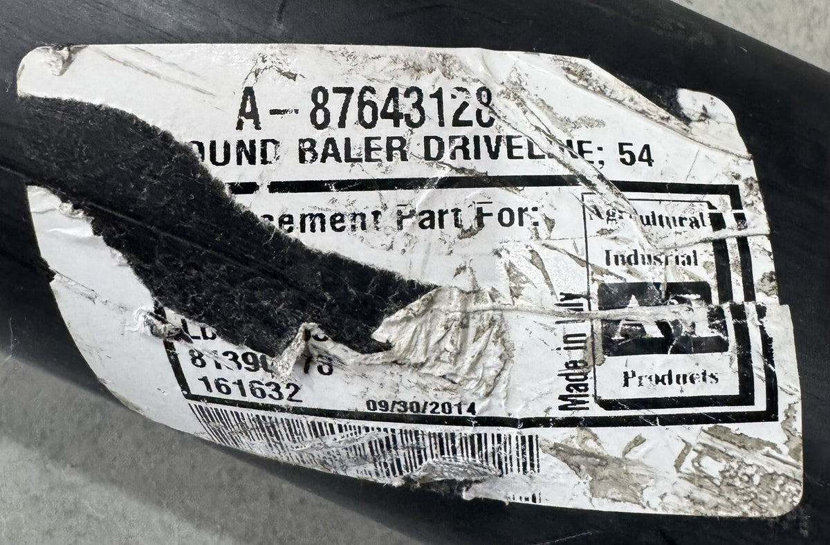 A&I 87643128 Round Baler Driveline Half Shaft Case IH Ford New Holland NEW!