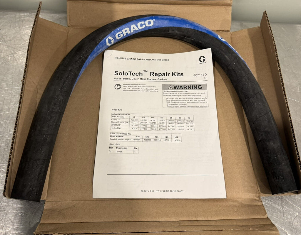 Graco 24Y803 I22 EPDM Hose Kit Genuine NEW IN BOX! FREE SHIPPING!