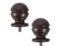 Quiet Glide Rail End Cap Kit (2 Pcs) Oil Rubbed Bronze Model QG.401.07