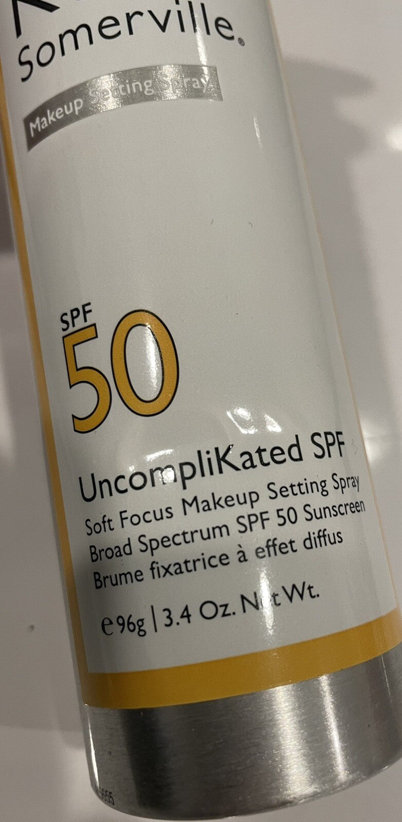 Kate Somerville Makeup Setting Spray SPF 50 Uncomplikated 3.4oz NEW!