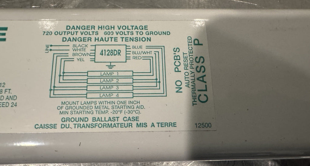 France 4128DR Sign Ballast Fluorescent 120V 800 mA T-12 NEW IN BOX! SHIPS FREE!
