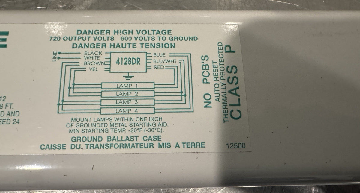 France 4128DR Sign Ballast Fluorescent 120V 800 mA T-12 NEW IN BOX! SHIPS FREE!