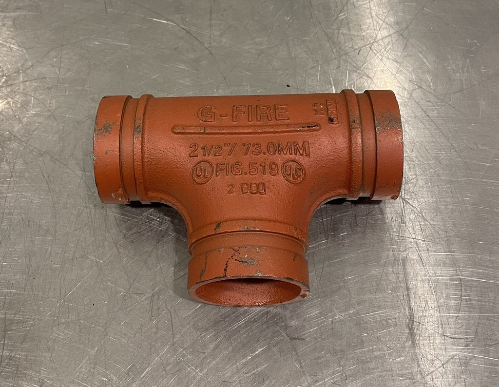 G-FIRE 519 2.5" Grooved Pipe Tee NEW! FREE SHIPPING!!