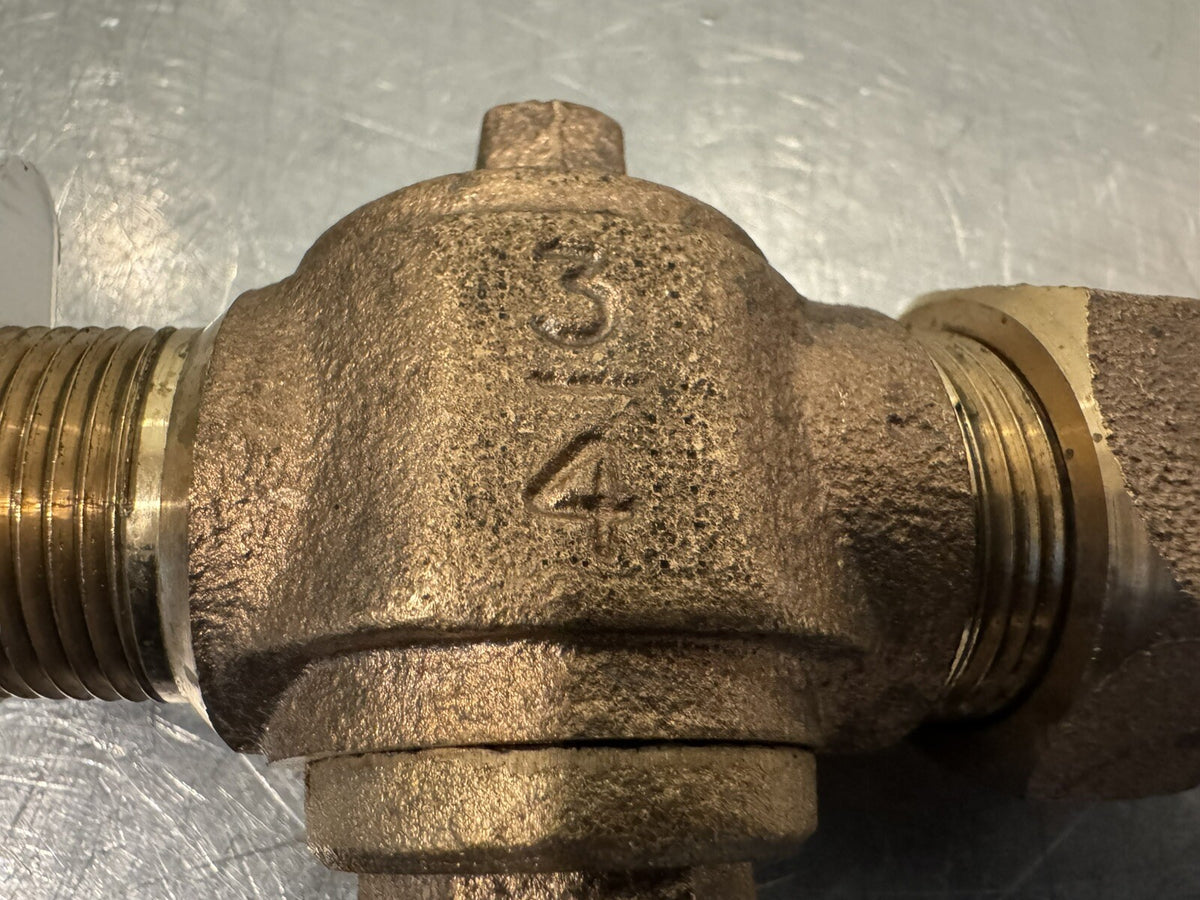 Corp Stop Valve 3/4” Brass Shut Off Valve NEW! FREE SHIPPING!