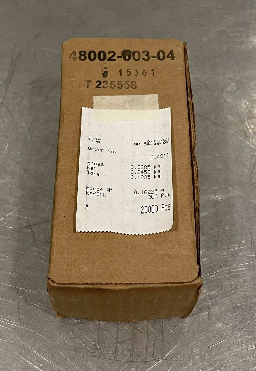 Square D 48002-603-04 TT 235558 20,000 PC 3.2450 KG NEW! FREE SHIPPING!
