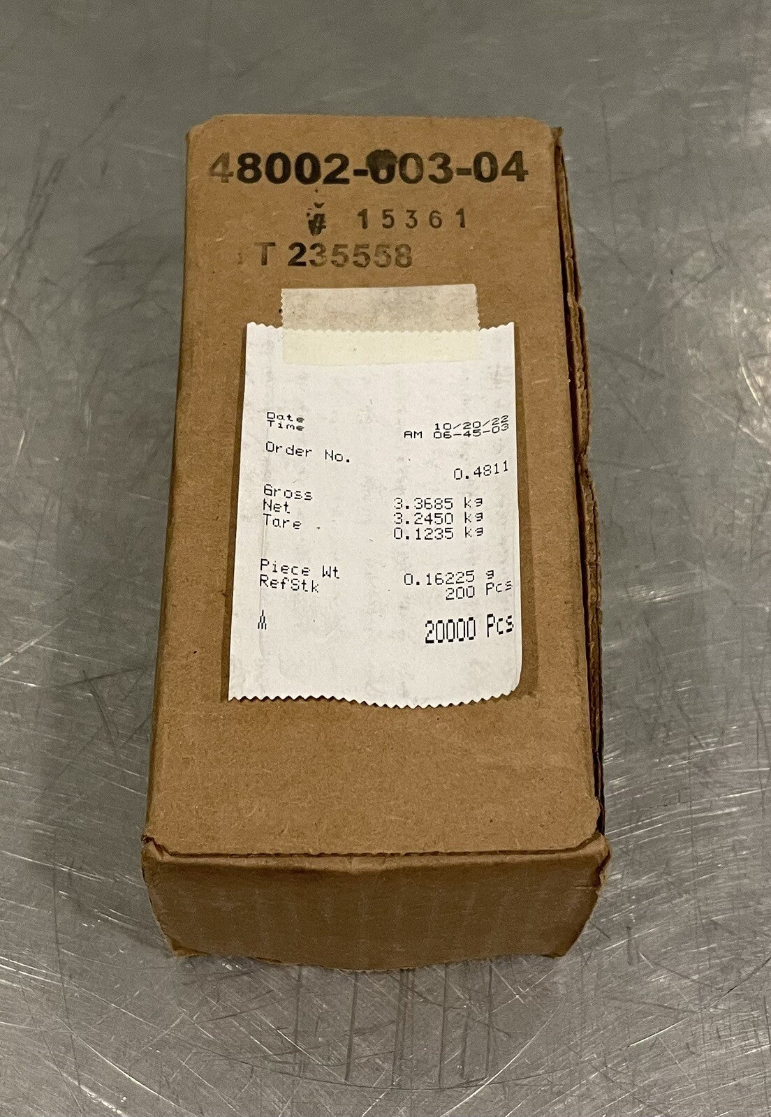 Square D 48002-603-04 TT 235558 20,000 PC 3.2450 KG NEW! FREE SHIPPING!