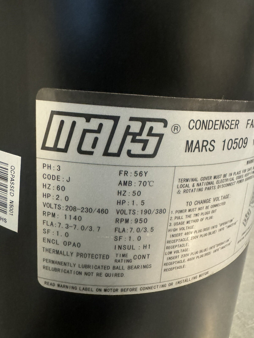 Mars 10509 Motor 2HP 3PH 208-230/460V NEW IN BOX! FREE SHIPPING!