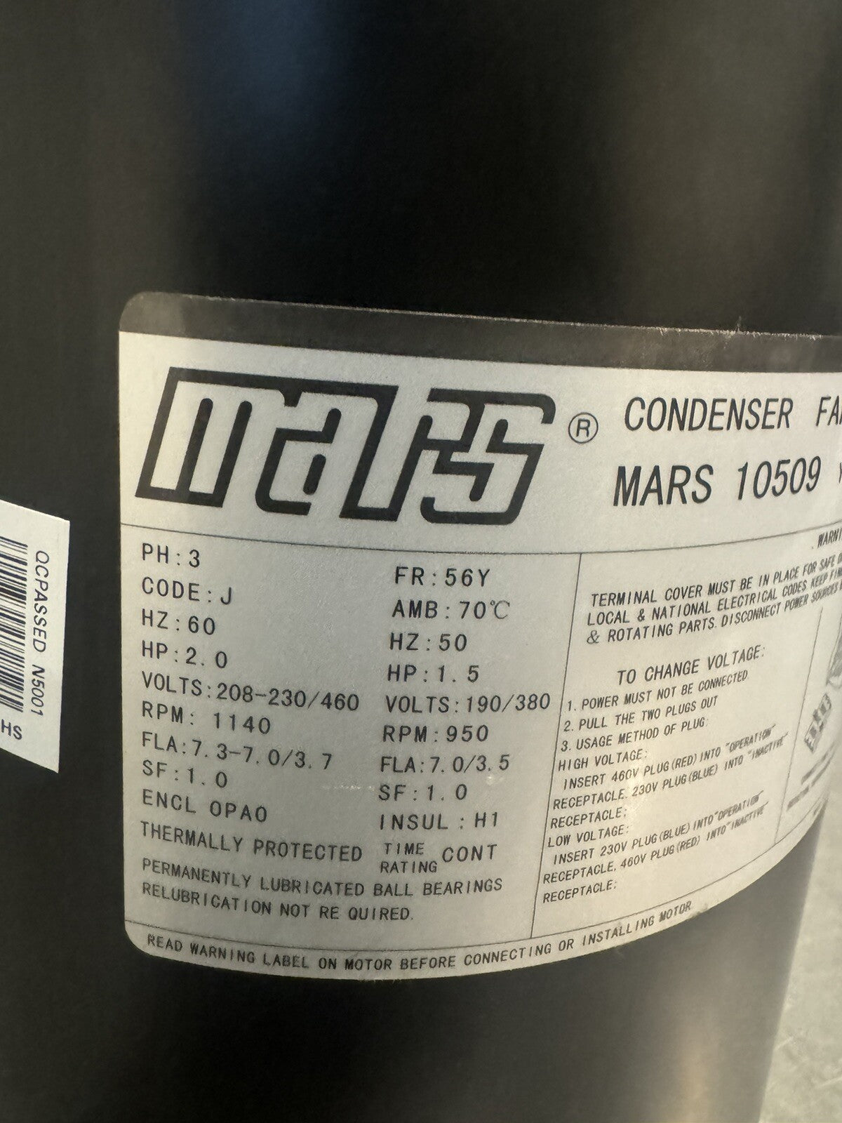 Mars 10509 Motor 2HP 3PH 208-230/460V NEW IN BOX! FREE SHIPPING!