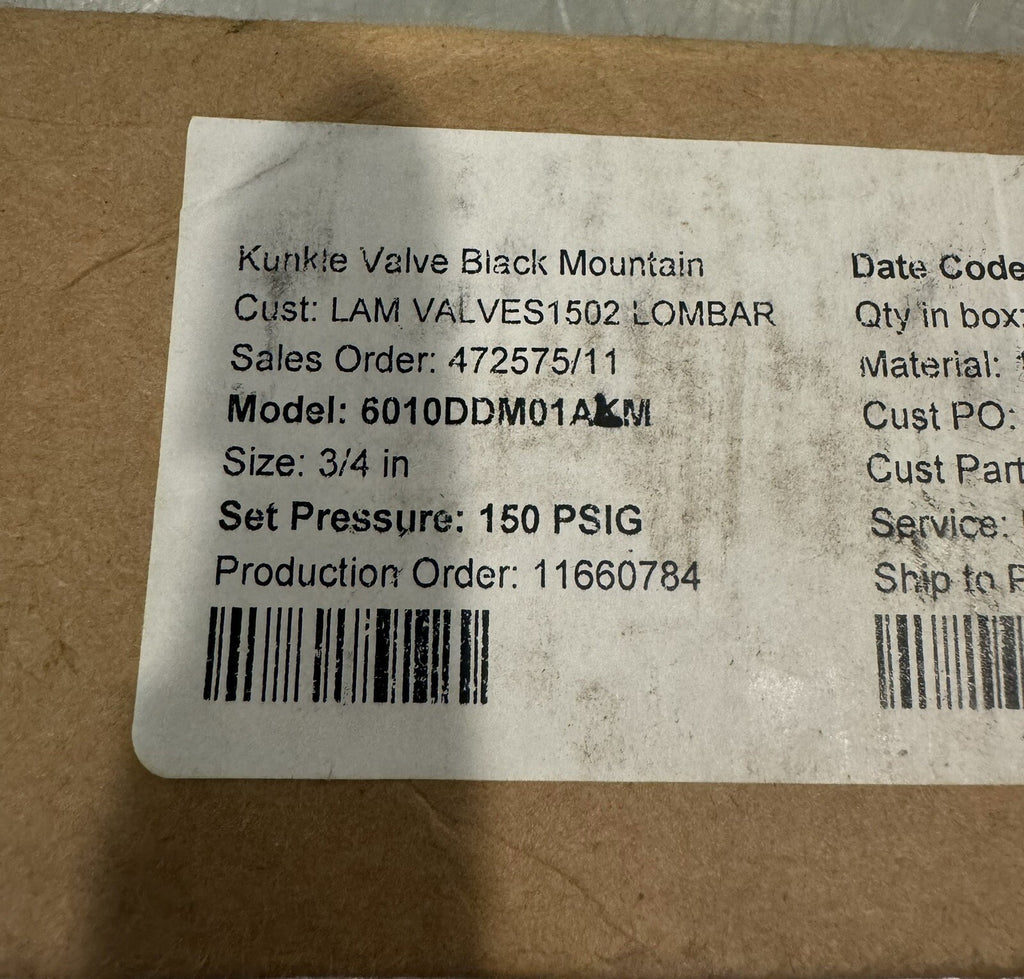 Kunkle 6010DDM01ALM Safety Relief Valve NEW IN BOX! FREE SHIPPING!