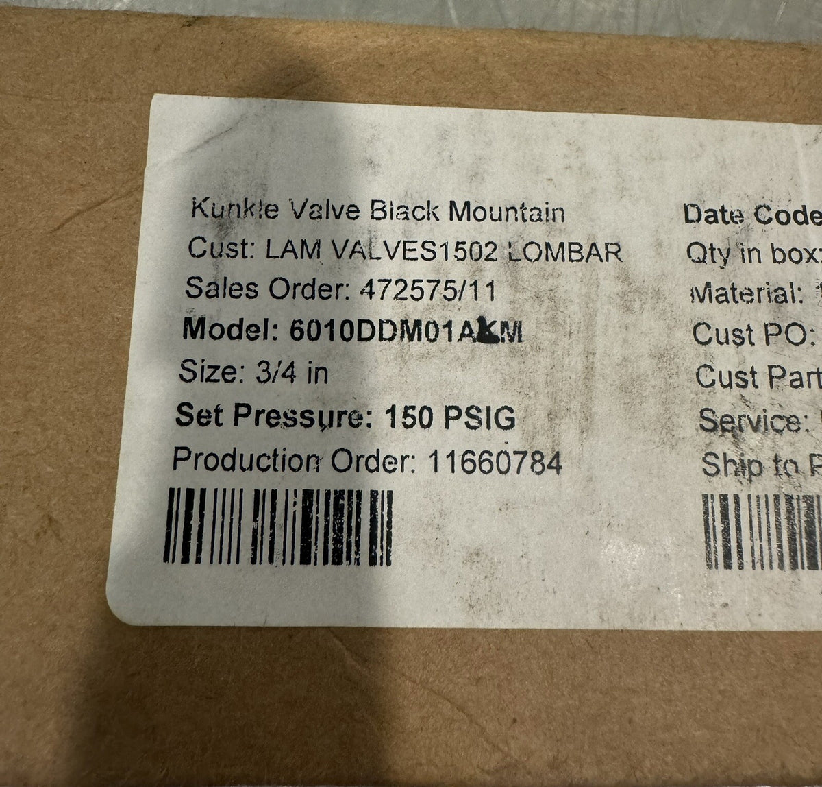 Kunkle 6010DDM01ALM Safety Relief Valve NEW IN BOX! FREE SHIPPING!