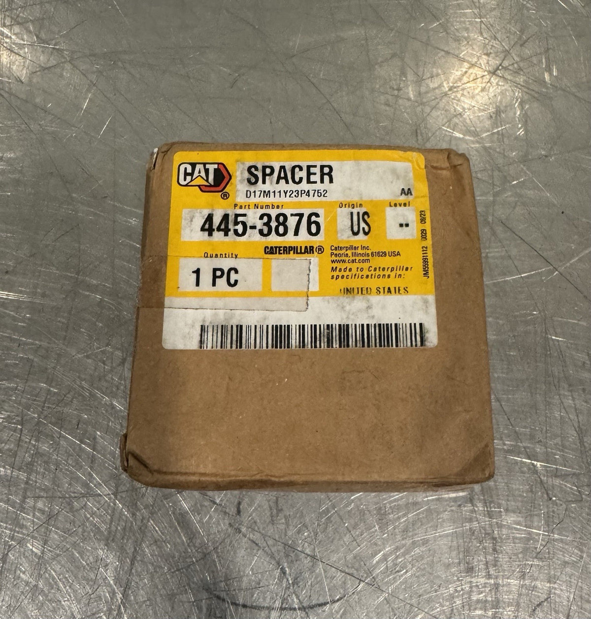 Caterpillar 445-3876 Spacer CAT Genuine NEW IN BOX! SHIPS FREE!