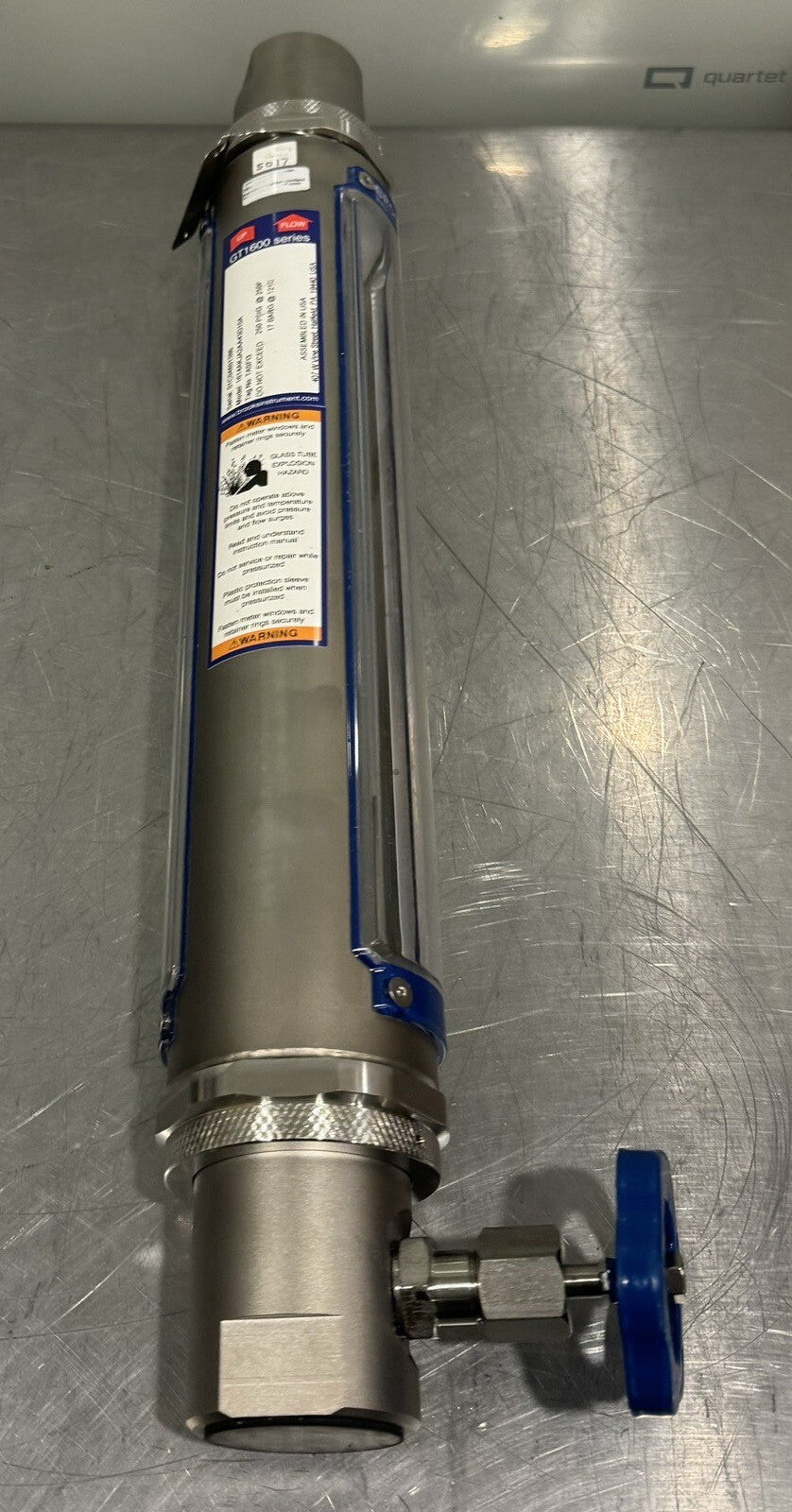 Brooks Instrument GT1600 Series Variable Area Flow Meter 1614AKJA2AA43D10A NEW!