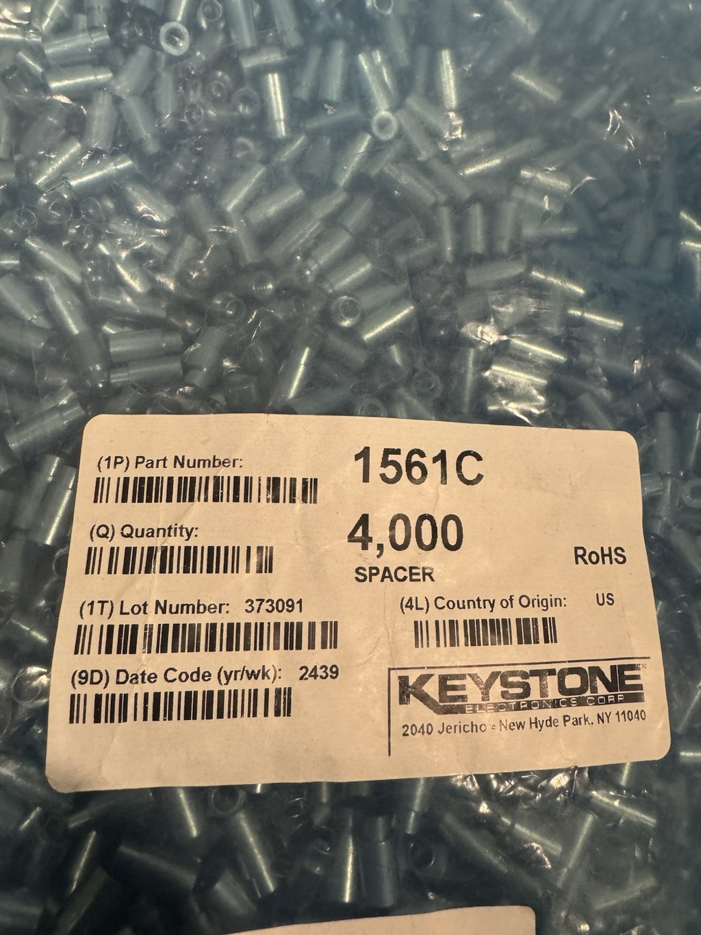 Keystone 1561C Spacer Round Standoff NEW! FREE SHIPPING!