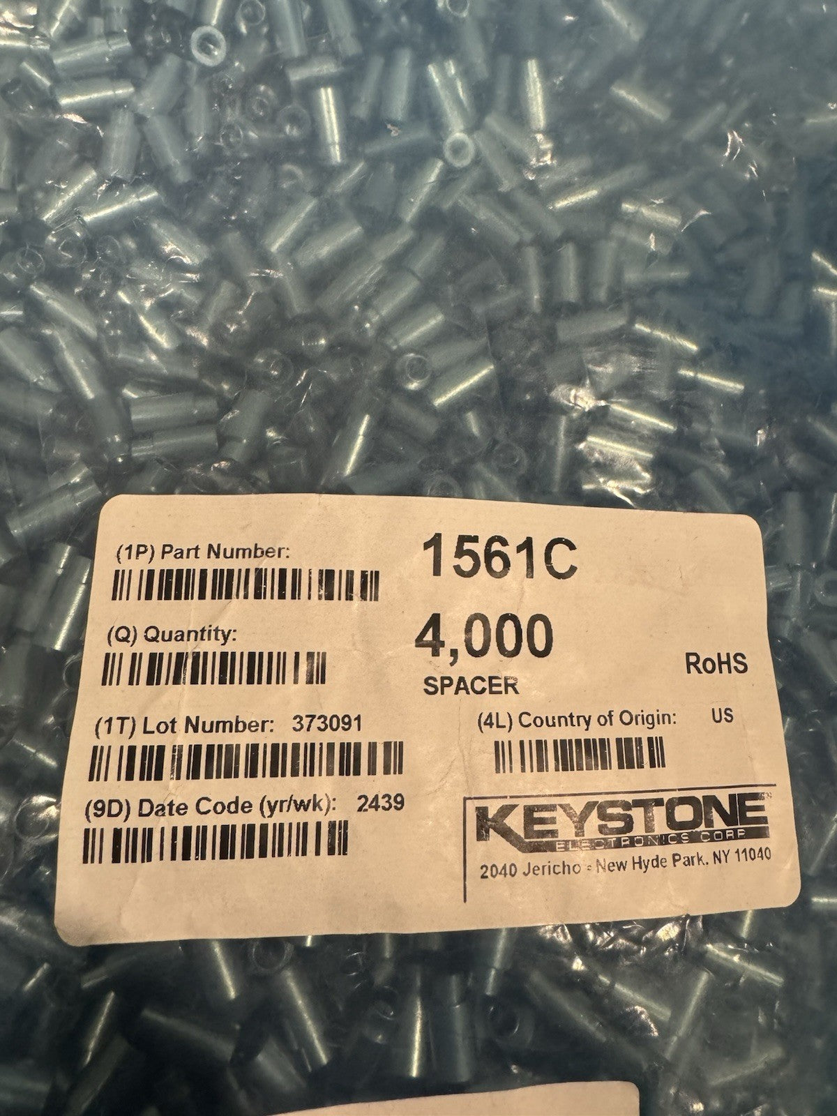 Keystone 1561C Spacer Round Standoff NEW! FREE SHIPPING!