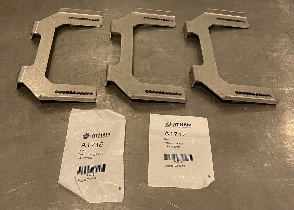 Latham Eclipse System Mounting Foot SET OF 3 W/ Hardware NEW! FREE SHIPPING!