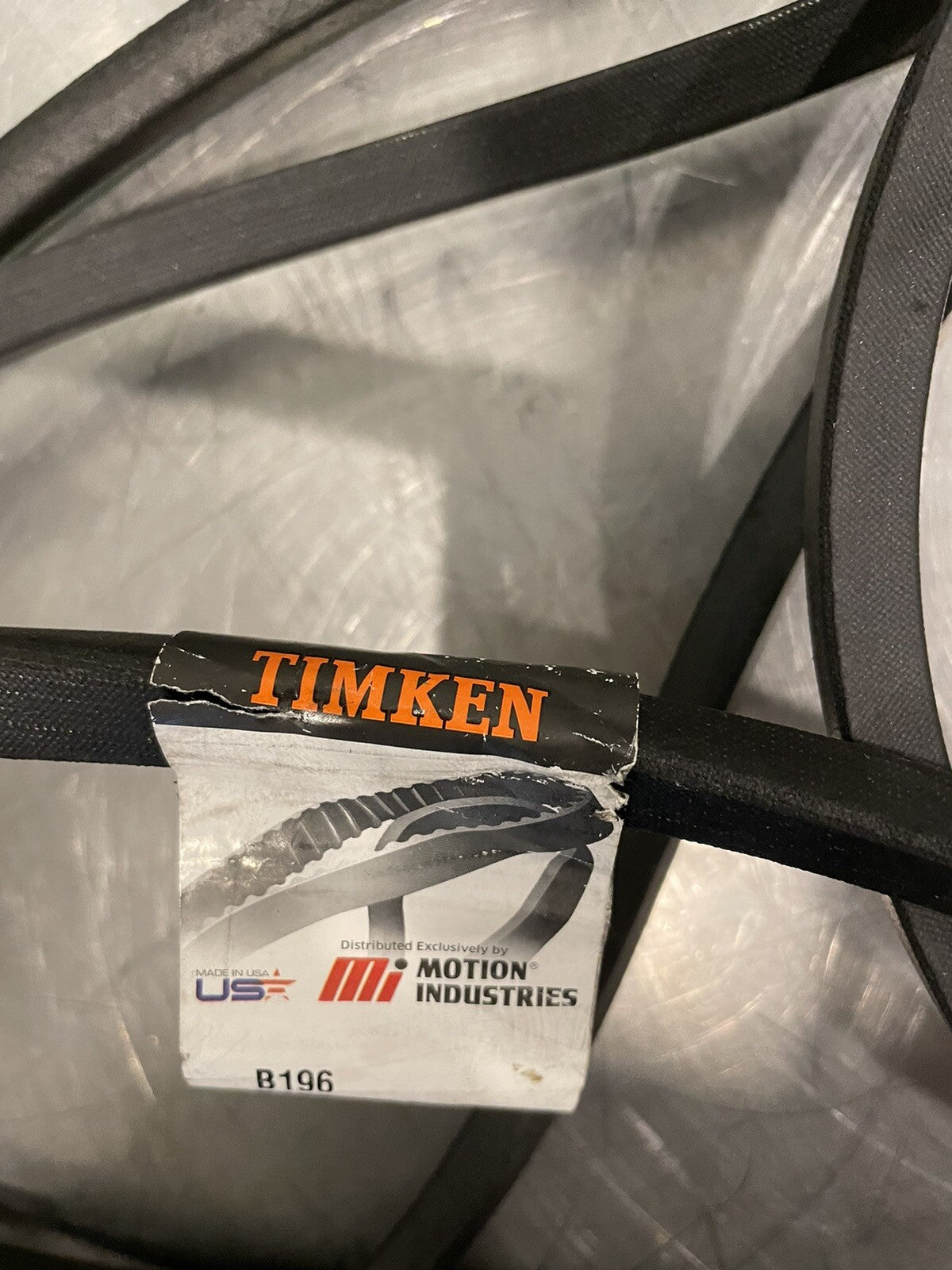 Timken B196 Conventional V Belt NEW! FREE SHIPPING!