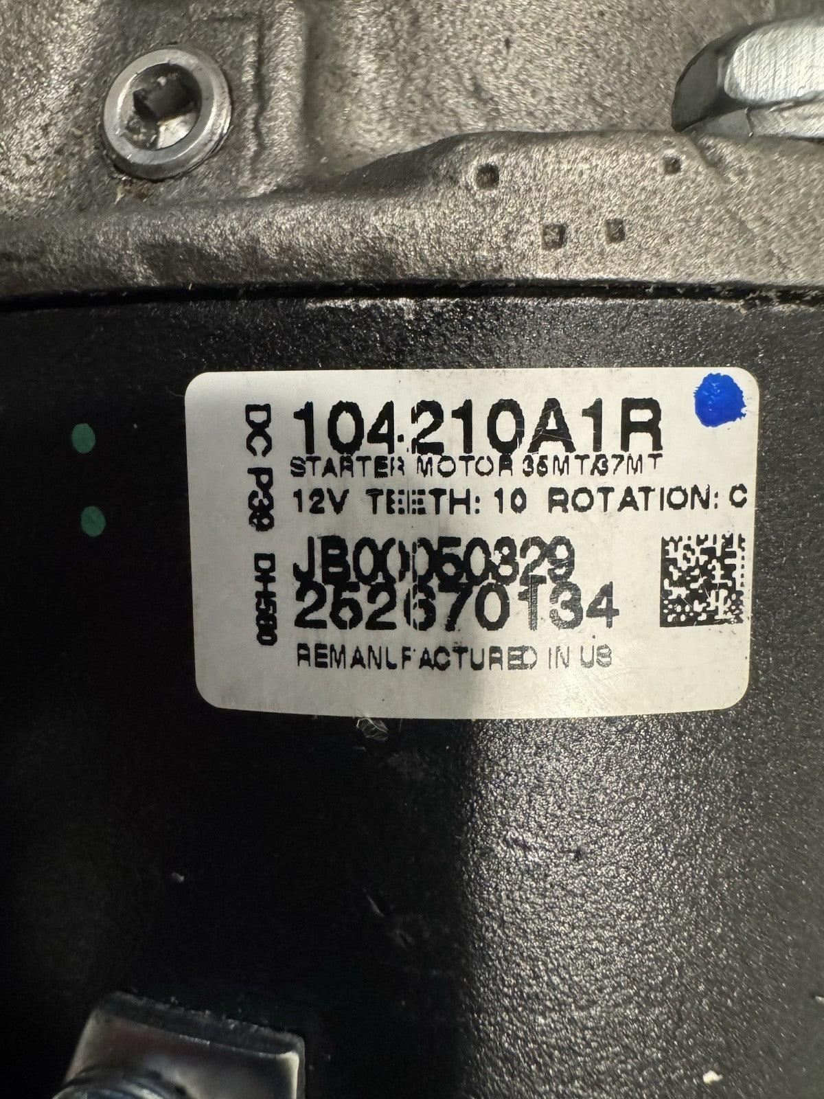 104210A1R CNH Starter International Diesel Tractor Engine Starter NEW! REMAN!