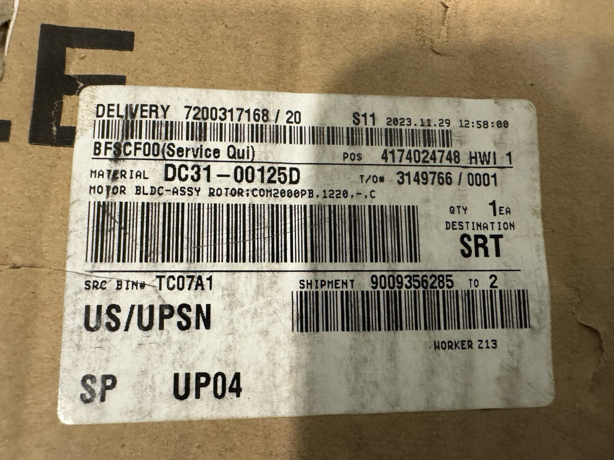DC31-00125D Washer Motor Rotor For Samsung NEW IN BOX! FREE SHIPPING!