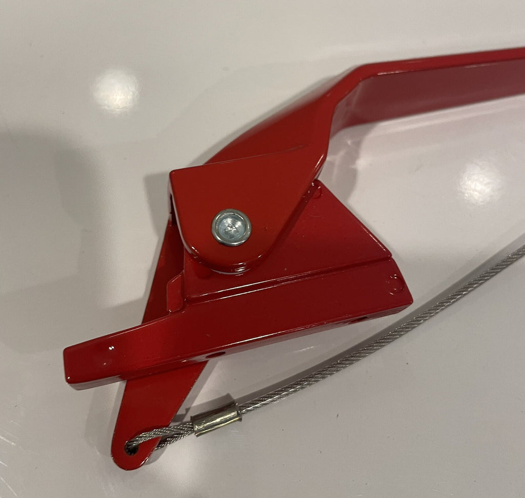 Arow 0371490A LH Global Storm-Tite Egress Handle Red Emergency Lock Latch Red