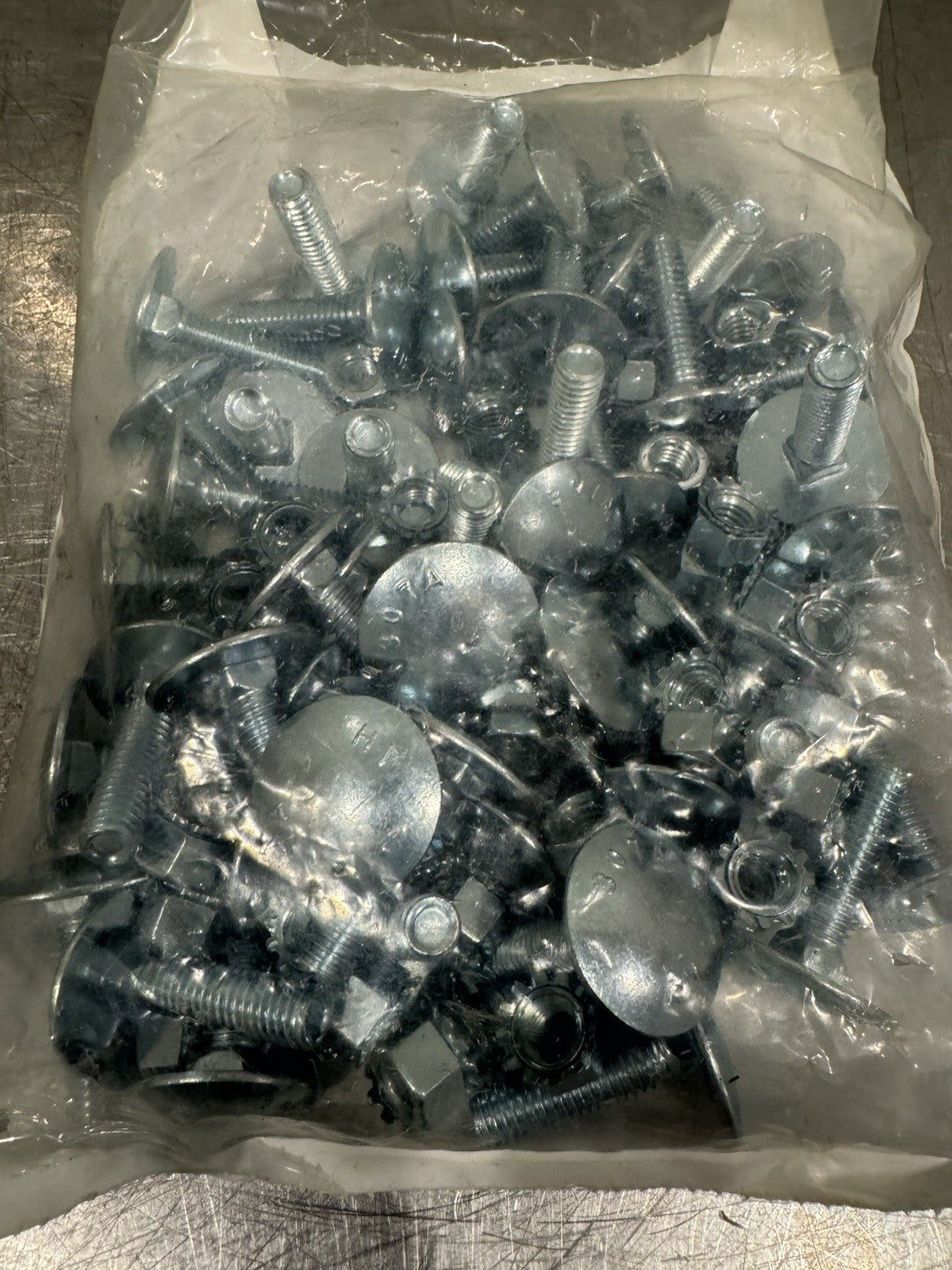 Fleetcraft 18C624 3/8” Step Bolt Kit 50 PACK 3/8-16x1-1/2 Step Bolts 3/8-16 Nuts