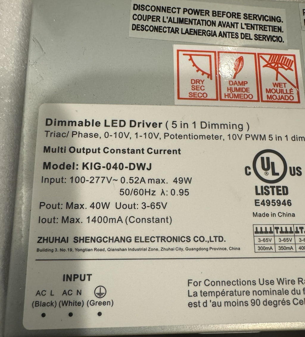 Fase1 47068-018 Dimmable LED Driver 5 In 1 KIG-040-DWJ NEW IN BOX! FREE SHIPPING