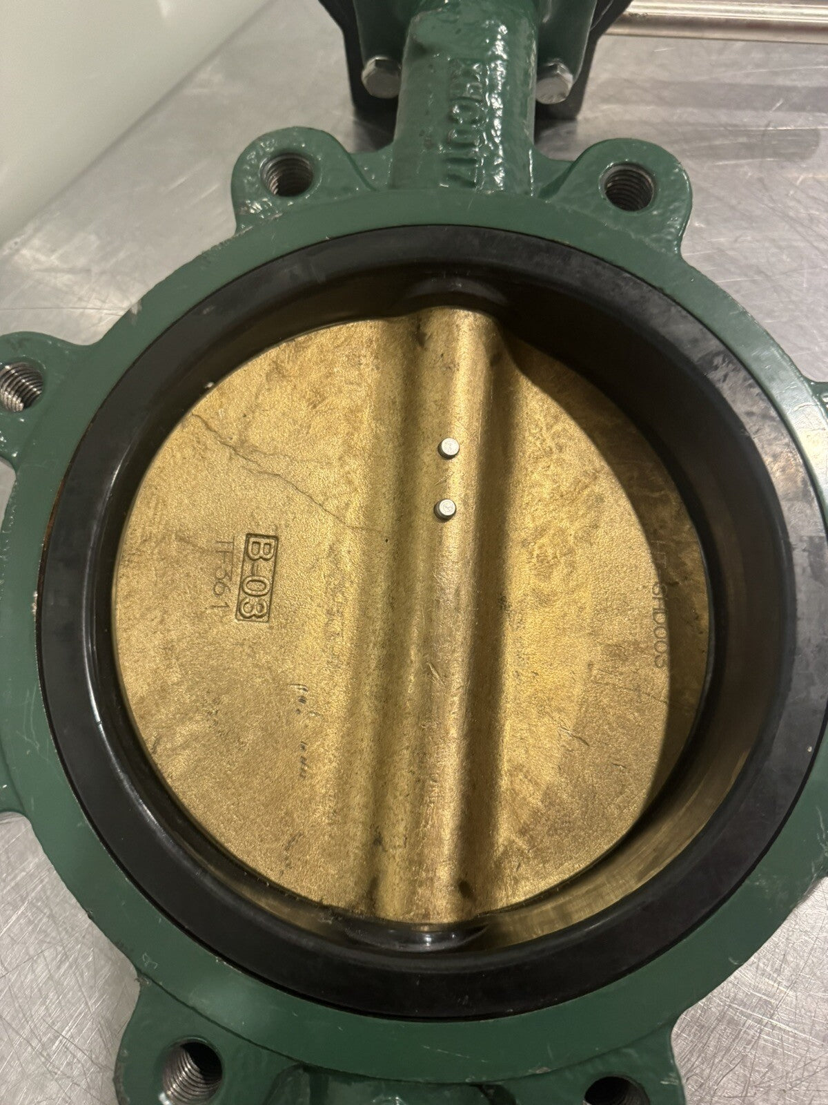 Center Line 8” Butterfly Valve 200 Series Disc AL BRZ 200 PSI NO HANDLE! 