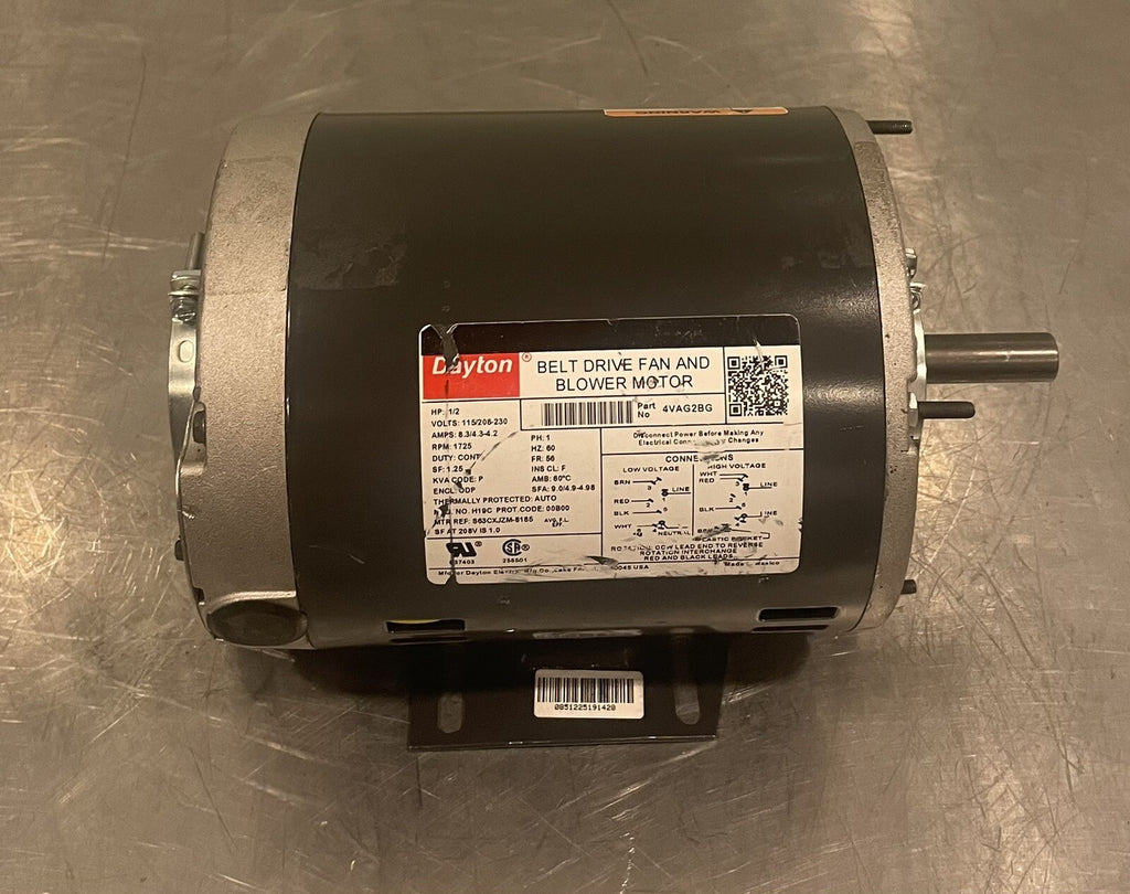 Dayton 4VAG2BG Motor 1/2HP 1PH 115/208-230V 1725 RPM NEW! FREE SHIPPING!