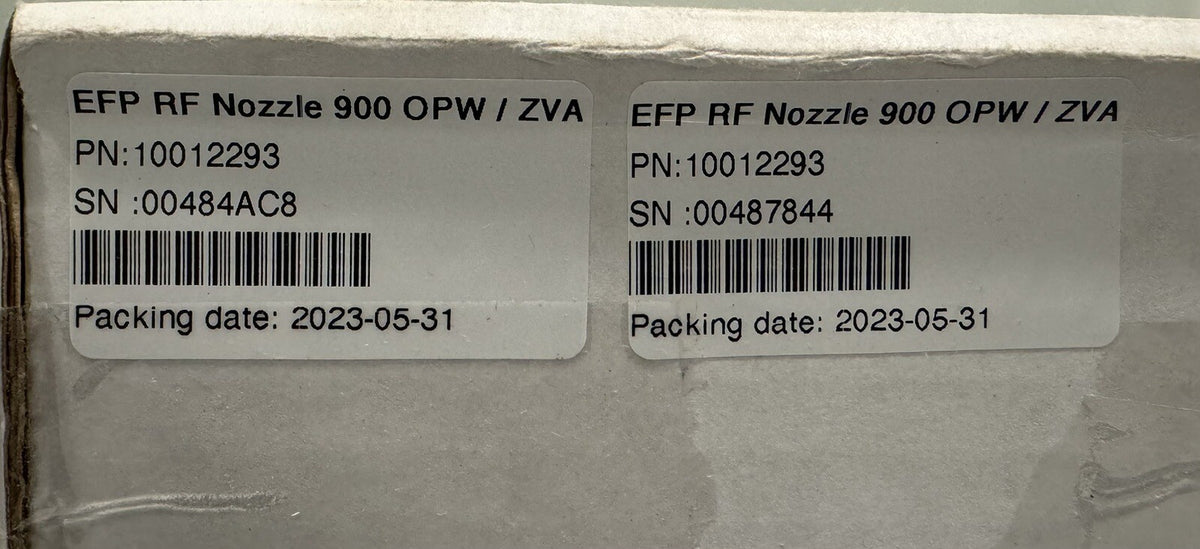 10012293 EFP RF Nozzle 900 OPW / ZVA 2 PACK NEW IN BOX! FREE SHIPPING!