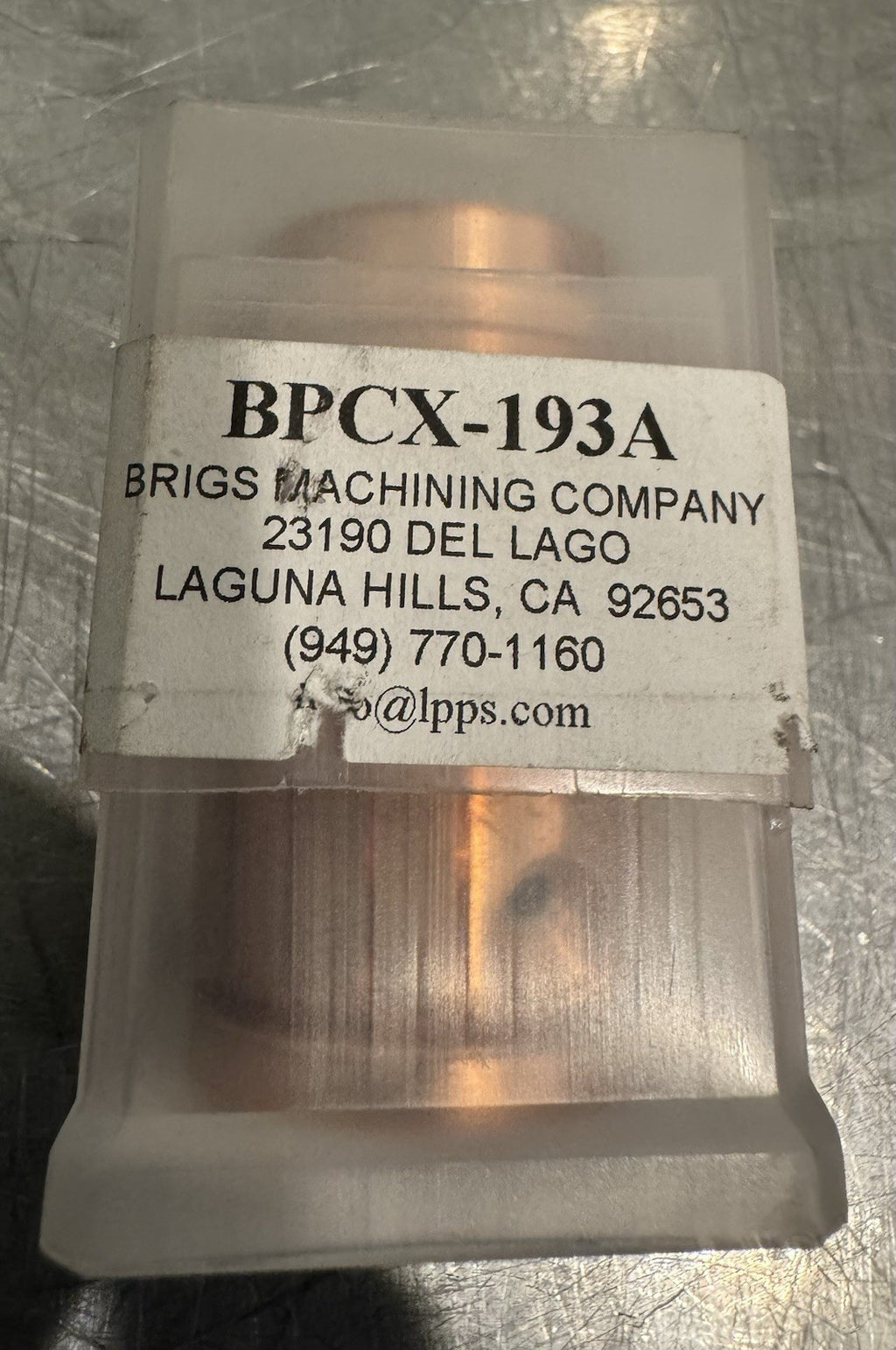 BPCX-193A Nozzle Brigs Machining Company NEW! FREE SHIPPING!
