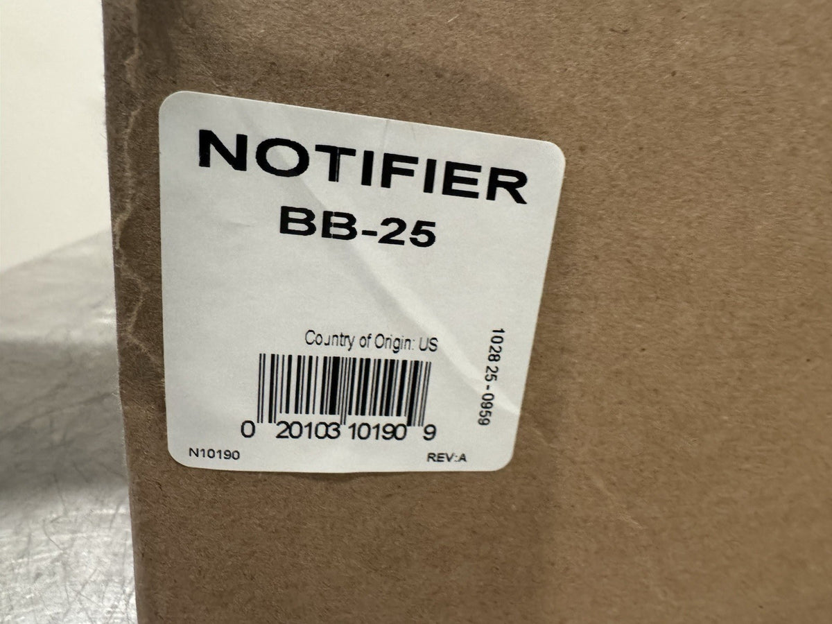 Notifier BB-25 Fire Panel Cabinet NEW IN BOX! FREE SHIPPING!
