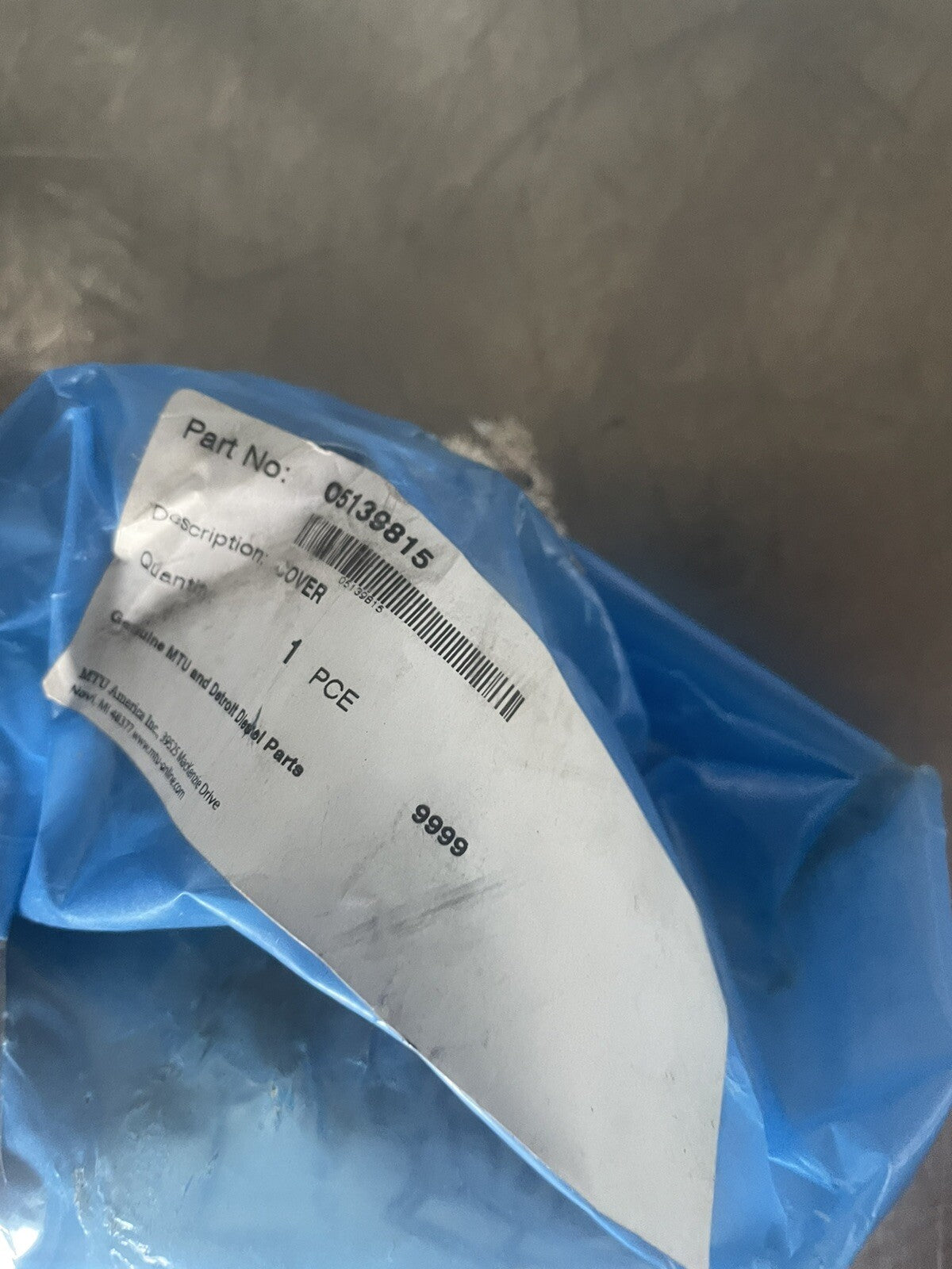 MTU 05139815 Cover Assembly NEW! FREE SHIPPING!