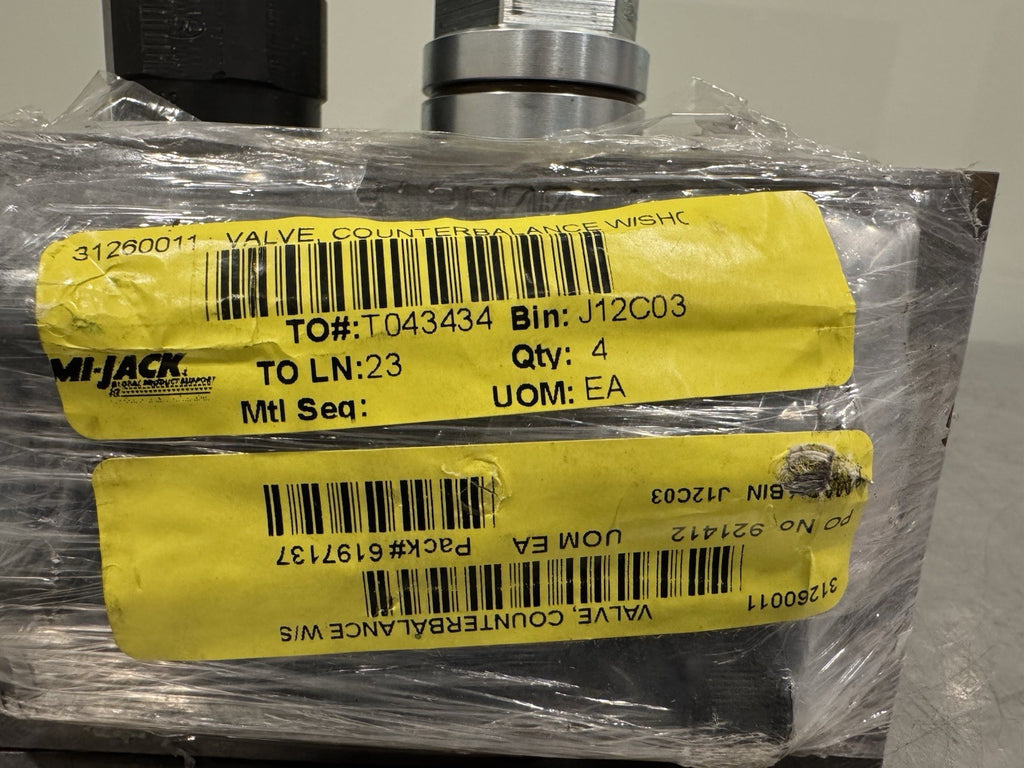 Mi-Jack 31260011 Counterbalance Valve 921412 Rexroth C47174 Manifold NEW!