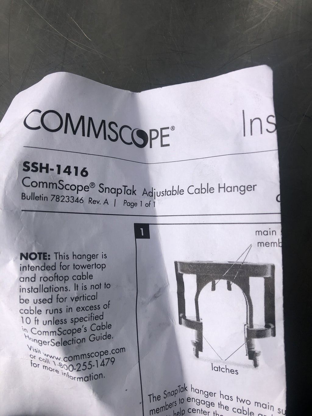 Commscope SSH-1416 Snaptak Hangar 9 PACK NEW!! FREE SHIPPING!