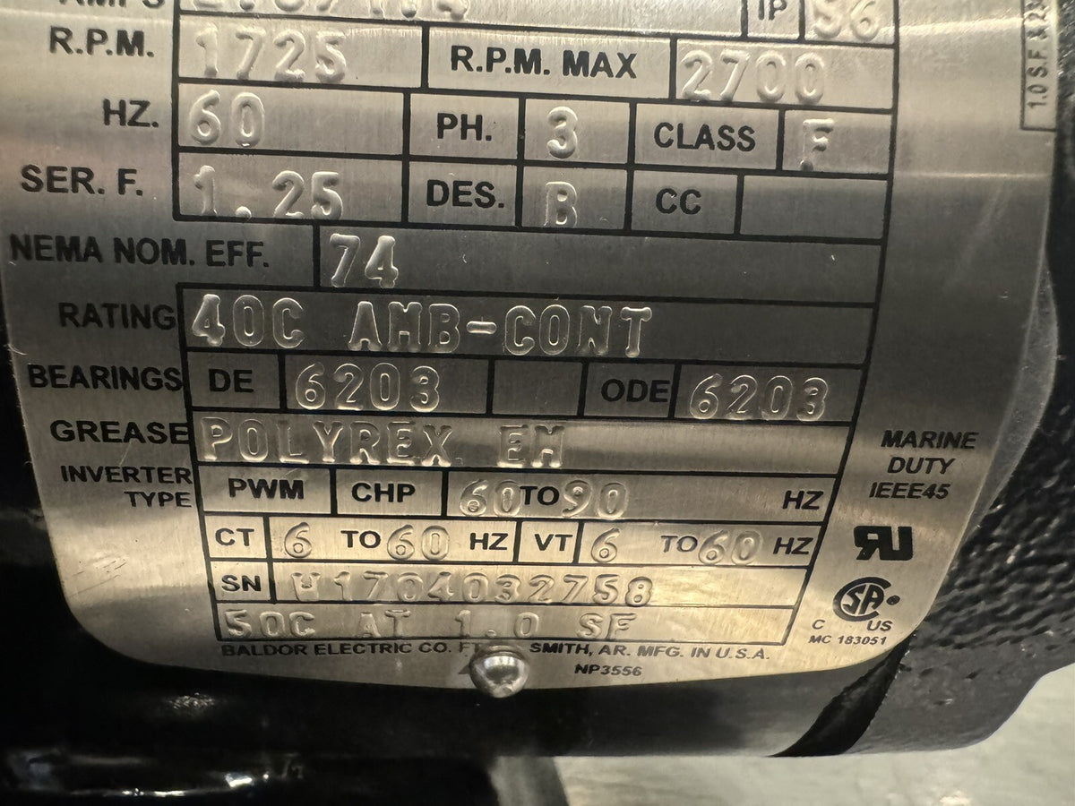 Baldor DM3542 Motor 3/4HP 230/460V Dirty Duty NEW! FREE SHIPPING!