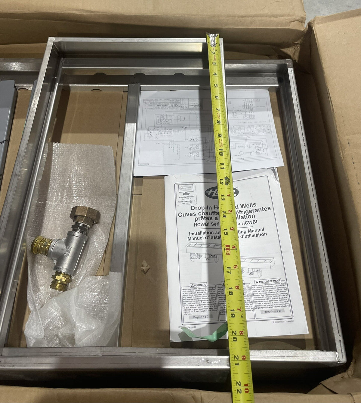 Hatco Drop In Pan Divder Weldments W/ Drain ASSY NEW! FREE SHIPPING!