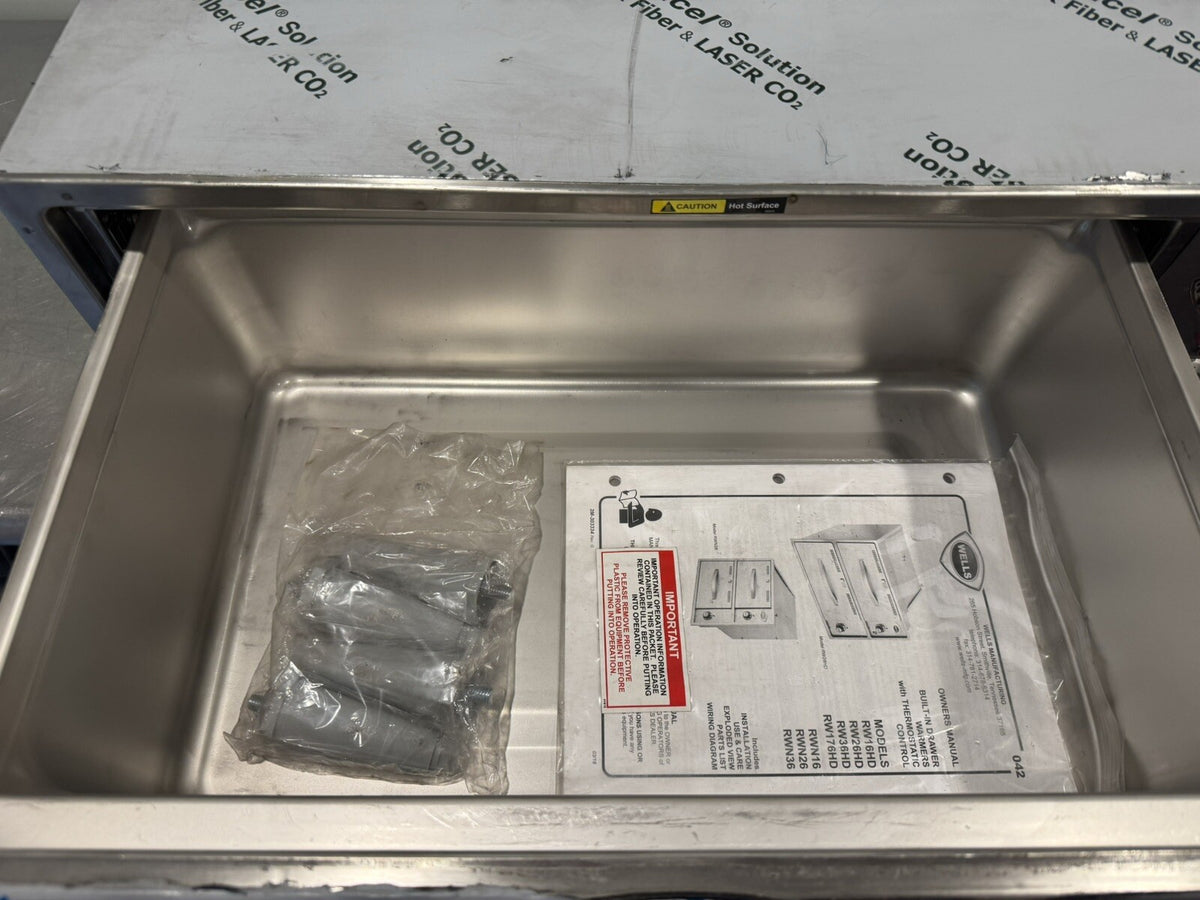 Wells RW1HD Countertop Single Drawer Warmer NEW! DENTED! FREE SHIPPING!