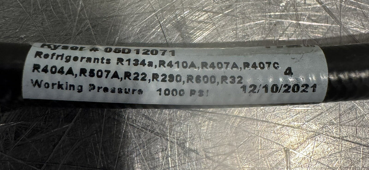 Kysor 05D12071 Control Hose Refflex 522-0034-24 NEW! FREE SHIPPING!