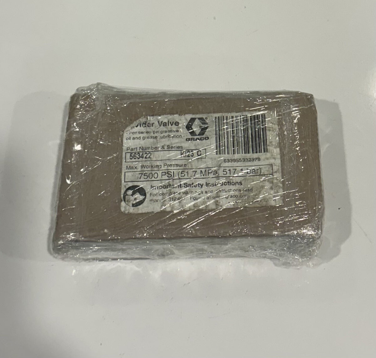 Graco 563422 Divider Valve Inlet NEW! FREE SHIPPING!