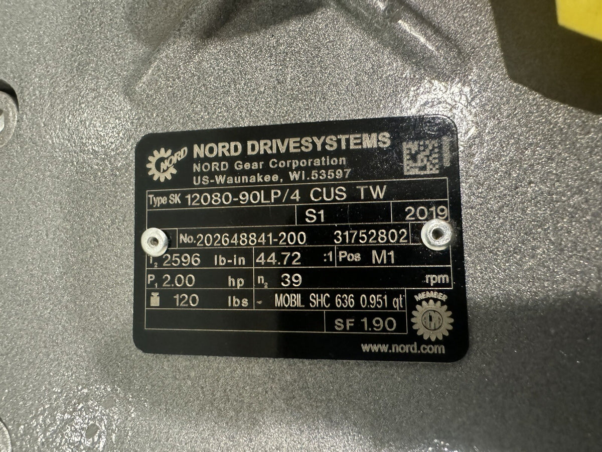 Nord 12080-90LP/4 Gear Reducer 202648841-200 NEW! FREE SHIPPING!
