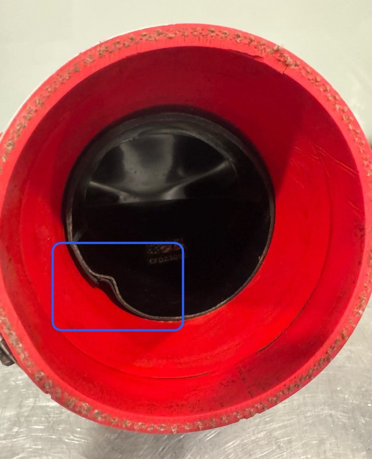 Corvette Air Intake Duct High Flow Carbon Fiber Z06 W/ Red Coupler NEW!