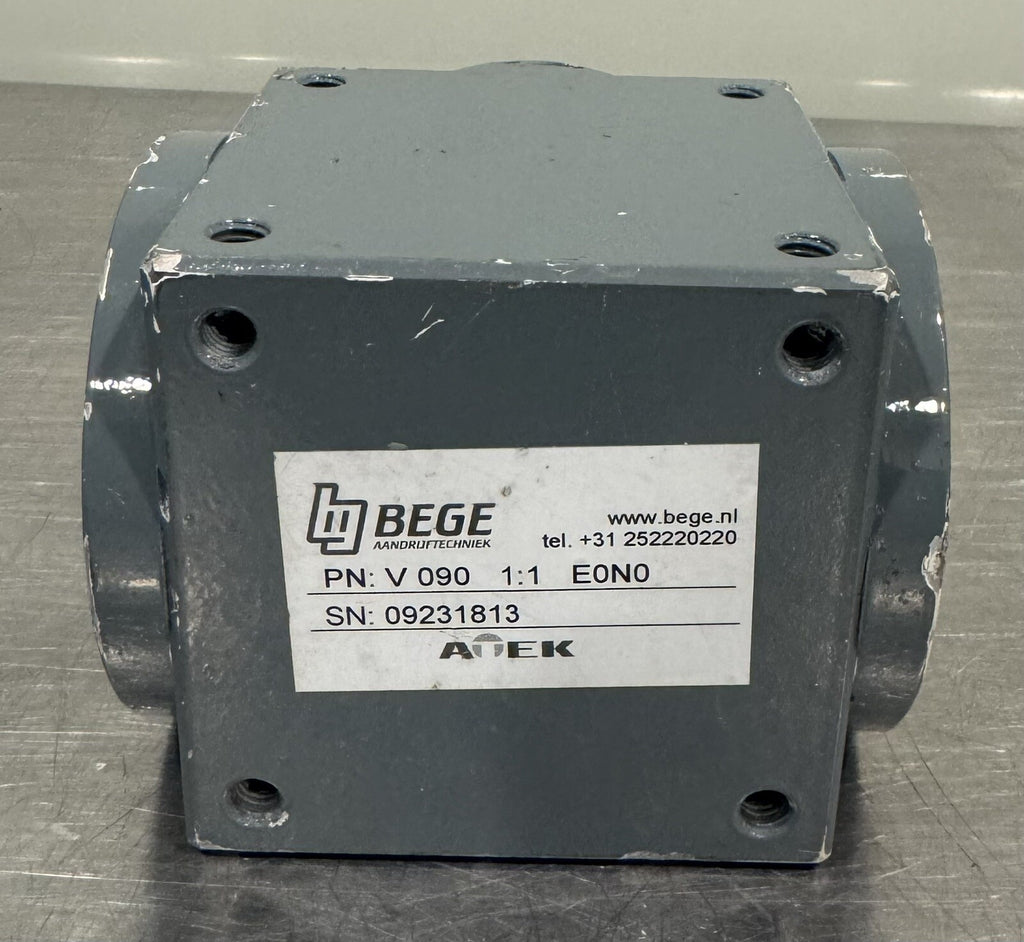 Atek V 090 1:1 E0N0 Bege Gear Box Reducer 1:1 Ratio NEW! FREE SHIPPING!