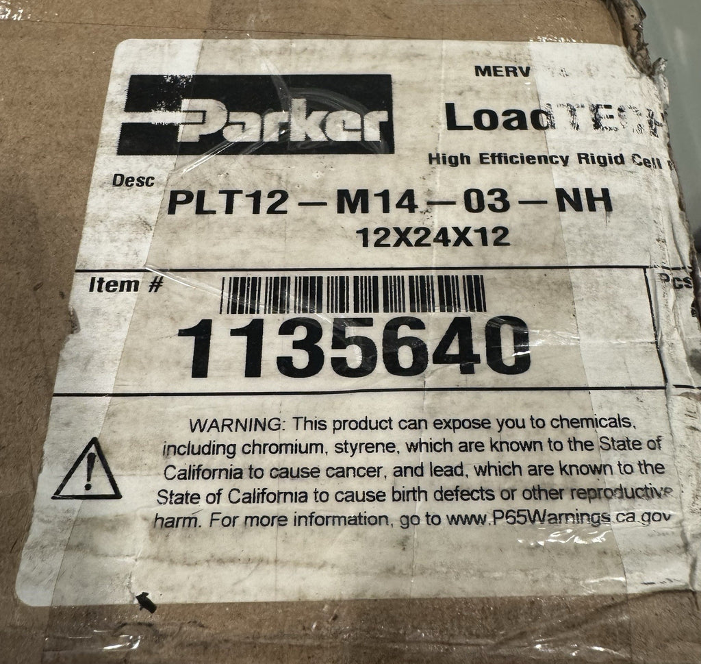 Parker PLT12-M14-03-NH Filter 2 PACK Rigid Cell Extended Surface 1135640 NEW!