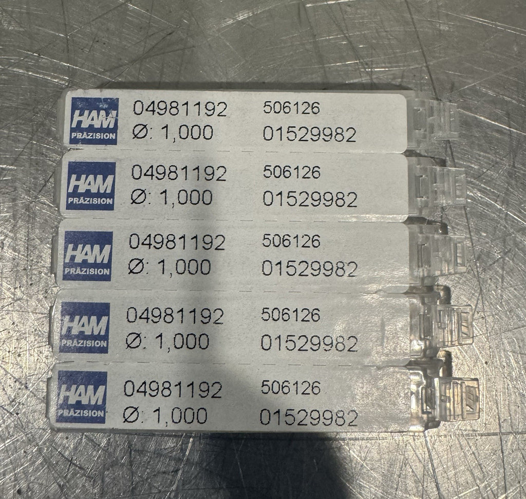 Ham Precision 04981192 Micro Mill Bits PACK OF 5 Ham Prazision NEW! SHIPS FREE!