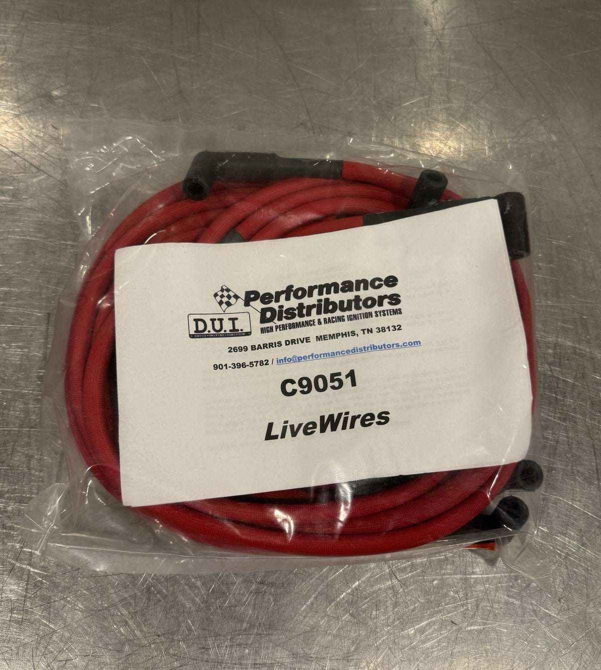 C9051RD Performance Distributors Livewires Spark Plug Wires Chevrolet NEW IN BOX
