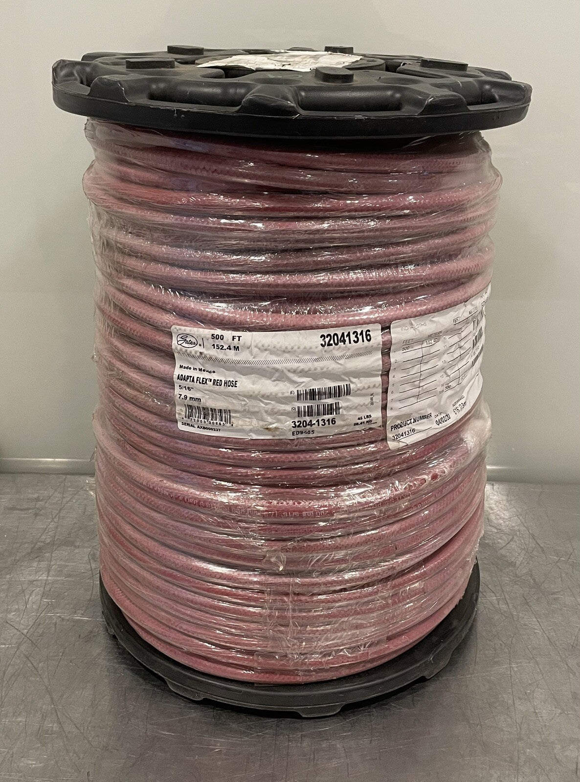Gates 32041316 Adapta Flex Red Hose 5/16” 500’ Roll NEW! FREE SHIPPING!