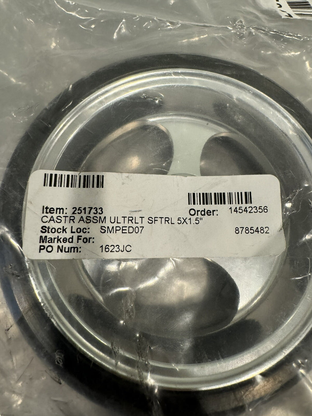 251733 Wheelchair Caster Wheels Chrome 2 Sizes NEW! FREE SHIPPING!